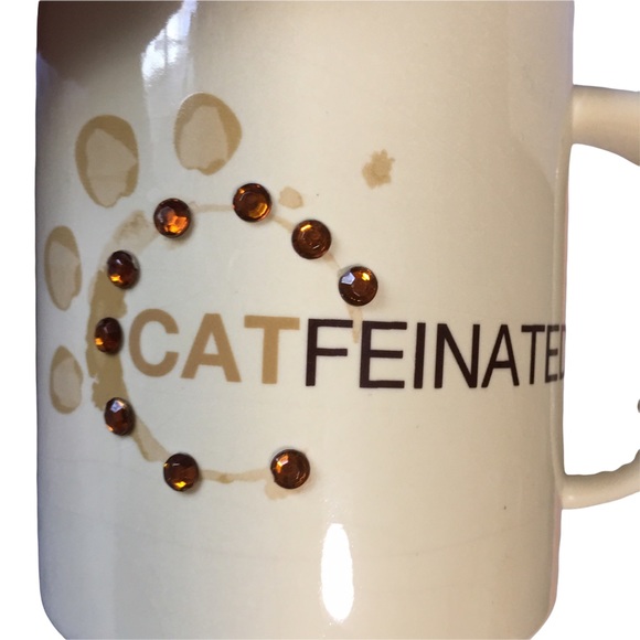 Ceramic Mug Cup CATfeinated Stoneware Furry Friends & co. 2012 EUC - Picture 7 of 7